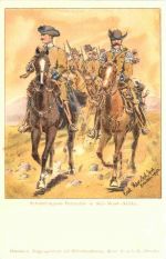 Schutztruppen Patrouille in Süd West Afrika - Künstler Ak Carl Henkel - Litho