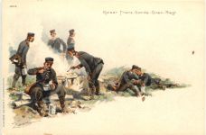Kaiser Franz Garde Gren. Regiment - Künstler Ak Zimmer - Litho