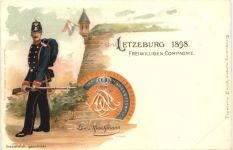 Letzeburg 1898 Freiwilligen Compagnieh - Diekirch - Litho
