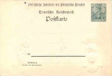 200jährige Gedenkfeier Krönung Friedrich II - Litho - Privatganzsache PP15 D1