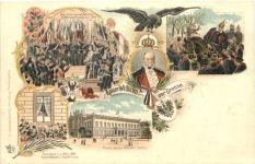 100. Geburtstag Kaiser Wilhelm I - Litho