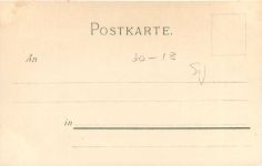 SM Kadettenschulschiff Charlotte vor Gibraltar - Litho