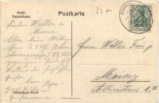 Kaiser Salut - Kreigsschiff - Litho