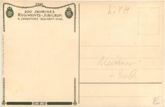 4. Infanterie Regiment 103 Jubiläum - Litho