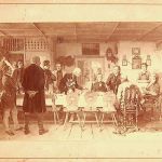 Ein Zweckessen auf dem Lande Künstler B. Vautier - CDV