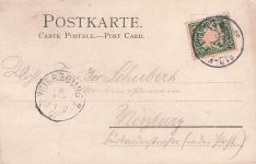 Litho Landschaft, Frau auf einer Wiese, Sonnenschein Postkarte