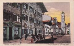 Mittenwald A. d. Isar Neuhaus und Pfarrkirche ungelaufen