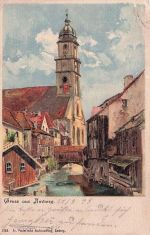 Gruss aus Amberg - Litho