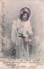 fröhliche Ostern frau