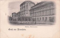 Gruß aus Mannheim. Schloss, (Gartenseite)
