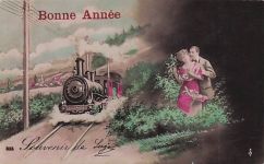 Bonne Année 333 Souvenir de Luge