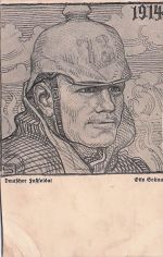 AK Postkarte/Feldpostkarte 1. WK Deutscher Fußsoldat Otto