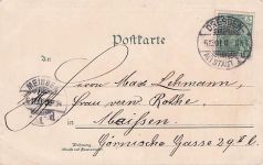 Litho Promenaden-Reſtaurant, Dresden gruss vom Stammtisch