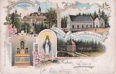 Lithographie Kaibing, Maria Fieberbründl, Gandenalter, Schloß Herberstein, Die alte Kapelle