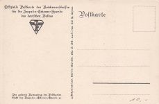 Ansichtskarte Otto Amtsberg: Bauer auf dem Feld winkt zum Zeppelin