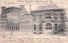 Deutsche Turnhalle" des "Deutschen Turnvereins in Antwerpen", der 1882