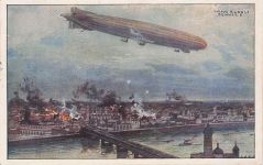 DEUTSCHLAND Polen 1915 ZEPPELIN, WWI Luftschiff ""Schütte-Lanz"