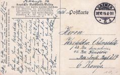 DEUTSCHLAND Polen 1915 ZEPPELIN, WWI Luftschiff ""Schütte-Lanz"