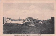 Engl. Doppeldecker, abgesch. b. Caleute, Flandern