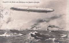 Seegefecht in der Nordsee unter Beteiligung eines Zeppelin Luftschiffes
