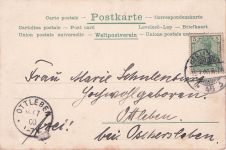 NEUE KUNST - Lithografiekarte um 1900 mit einer jungen Frau