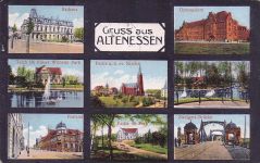 Altenessen Essen im Ruhrgebiet, Rathaus, Gymnasium