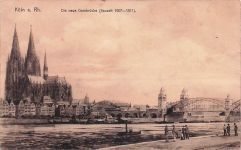 Köln a, Rh. Die neue Dombrücke (Bauzeit 1907-1911).