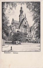 Künstler-AK Bielefeld, Das Rathaus