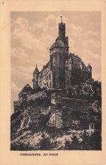 Künstler Ak Braubach am Rhein, Marksburg