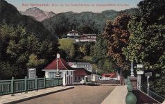 Bad Reichenhall Blick von der Saalachbrücke 1914