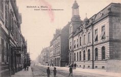 Blebrich a. Rhein. Kaiserl. Postamt u. Rathausstrasse.