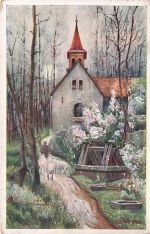 Prag Prahy Prague Kapelle Kuenstlerkarte Oskar Schmidt Vydalo