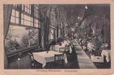 AK Wiesbaden, Hotel-Restaurant Neroberg, Wintergarten