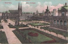 Dresden Zwinger Sophienkirche ungelaufen