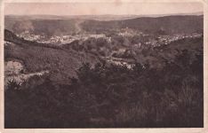 AK Mettlach, Panoramaansicht der Stadt