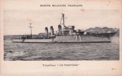 MARINE MILITAIRE FRANÇAISE 71 Torpilleur "LE FORTUNE"