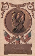 PFB Patriotic ~ 1809 -1909 Pres Lincoln Centennial Of Birth Gold Medal