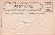Postkarte, nicht verschickt – St. Patrick's Day – Lassie, trägt Grün