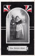 um 1910/1920 Ansichtskarte, FELDPOST „ Liebesglück