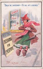 POSTCARD REG MAURICE HUSBANDS FOR EVERYONE COMIC ARTIST