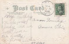 Little Girls Talk Through Window "True Love" Friendship c1910 Vintage