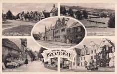 Grüße vom Broadway War Memorial und High Street The Lygon Arms Hote