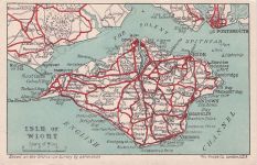 AK / Ansichtskarte Isle_of_Wight_UK Inselkarte Isle_of_Wight_UK