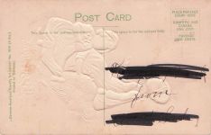 Vintage Postcard 1910's Best Wishes Greetings Two Girls Sister Sit on Grass