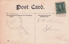 Valentine's Day Postcard Bottomless Cupid Boy Wooing Blonde Cupid Girl