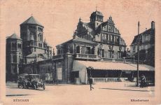 AK München Künstlerhaus 1911 im Hintergrund die Synagoge alte Ansicht