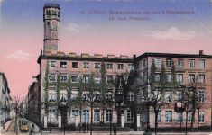 Koeln Stadt 1915 Richmodishaus mit den 2 Pferdekoepfen Neumarkt