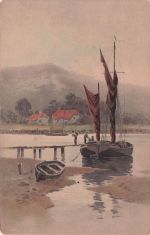 Meissner & Buch Leipzig Kunstier Postkarten Serie 1337 Auf dem Wege