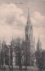 Ansichtskarte Libau Katholische Kirche Libau