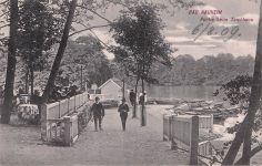 Bad Nauheim Teich Bootsteg Kat. Bad Nauheim